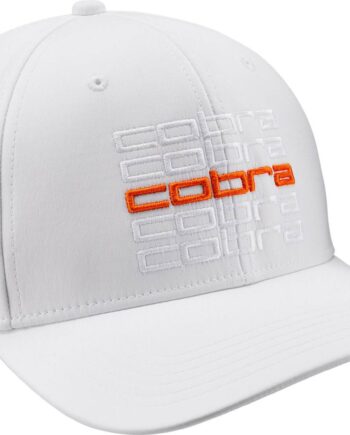 Cobra Repeat Herre Kasket White Glow Rickie Orange Str Onesize