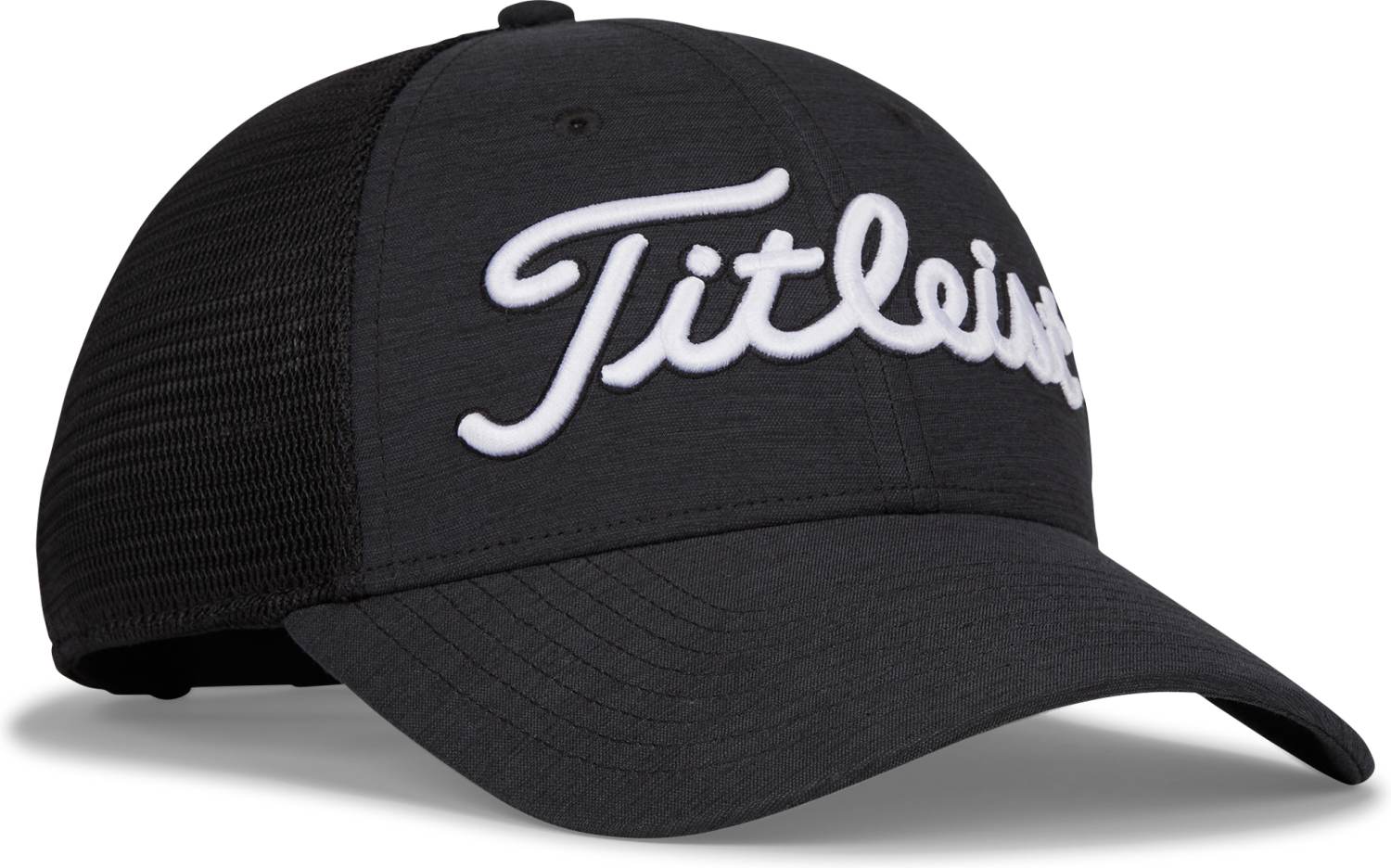 Titleist Players Space Dye Mesh Kasket White Black Str Onesize