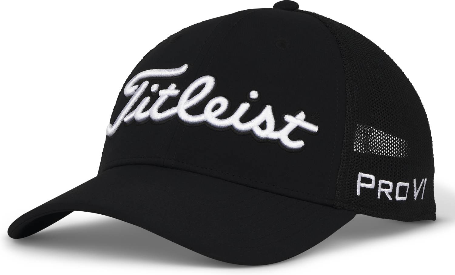 Titleist Tour Mesh Kasket Blk Wht Str Justerbar