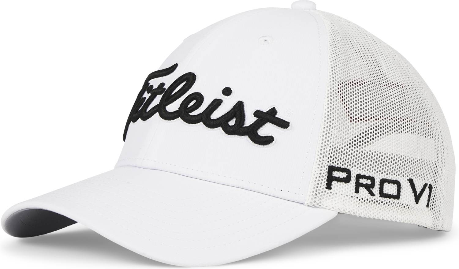 Titleist Tour Mesh Kasket Wht Blk Str Justerbar